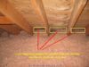 Attic mold - 2 inch separation between the insulation and roof decking for proper air circulation