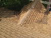 Asphalt shingles roof maintenance - leaf contaminated valley shingles deteriorate much faster