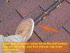 Asphalt shingles roof maintenance - never step on cables while evaluating roof surface
