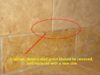 Bathroom house maintenace - cracked grout joints should be cleaned, grout removed and new grout applied