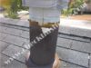 Chimney inspection - corroded metal chimney wall - B vent
