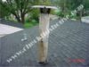 Chimney inspection: asbestos - transite pipe chimney covered with cracks
