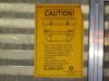 House safety maintenance - basement safety window label
