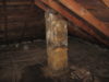 Spring home maintenance tips - check the chimney condition within the attic 