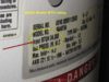 Chicago condo fuel burning appliances - water heater BTU rating label