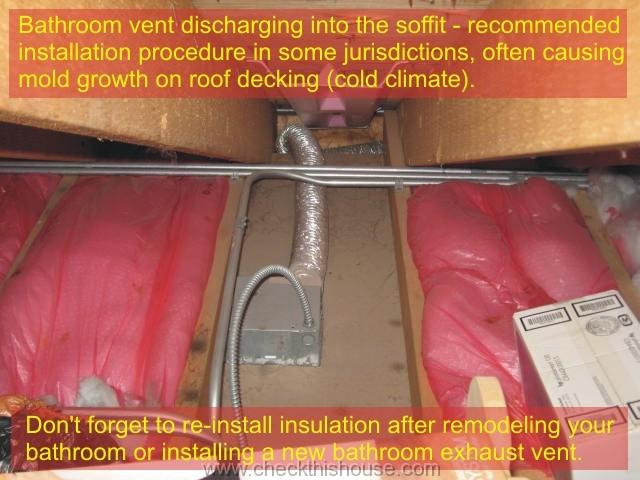 Bathroom Exhaust Fan Gfci Vent Protection Requirements Checkthishouse - Can You Run A Bathroom Exhaust Fan Through The Soffit