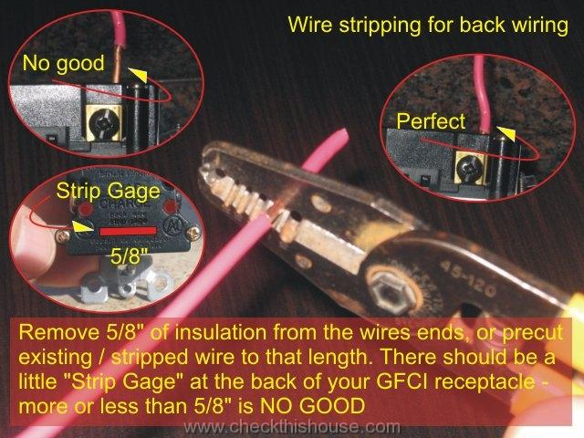 GFCI Outlet Installation / How To in 4 Easy Steps ... light receptacle wiring 